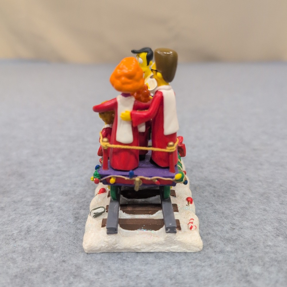 The Simpsons Christmas Express A Caroling Surprise 2003 Figurine Flanders Homer - Picture 5 of 6